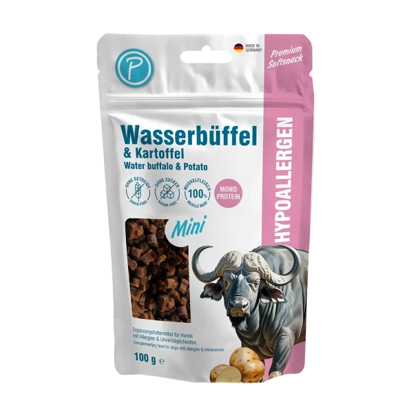 Petlando - Hypoallergen mini Soft treat m. Vandb�ffel, 100G