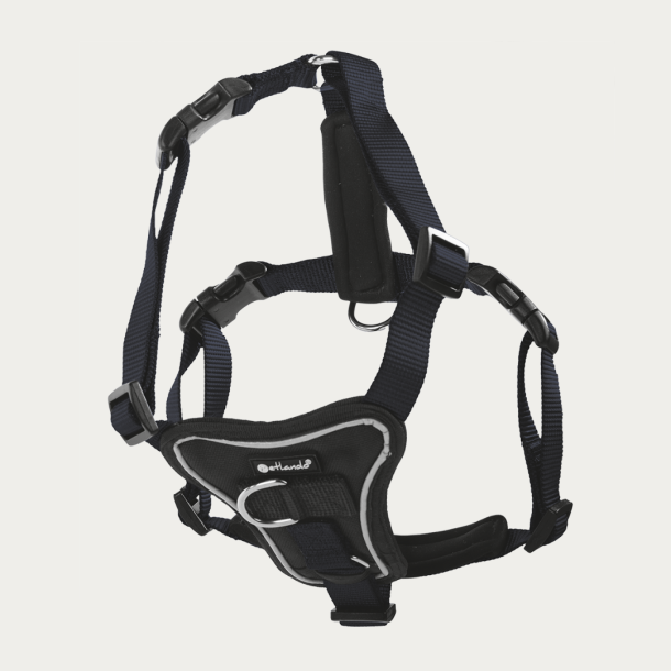 Petlando Basic Comfort Plus Hundesele - Sort 