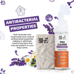 OurDogsLife - No rinse poteskum m. b�rste &amp; h�ndkl�de
