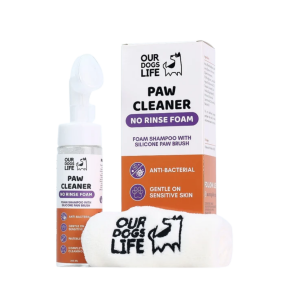 OurDogsLife - No rinse poteskum m. b�rste & h�ndkl�de