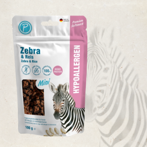 Petlando - Hypoallergen Mini Soft treat m. Zebra, 100G