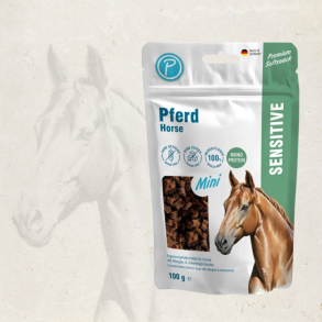 Petlando - Sensitive Mini Soft treat m. Hest, 100G