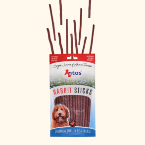 Antos- Hundgodis Rabbit Sticks, 100g