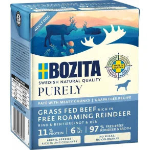 Bozita - Purely Pate, Okse & Fritgende Rensdyr - 370g
