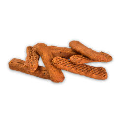 Brit Meaty Jerky Proteinbar, Laks &amp; Grnlbede Muslinger - 80 g