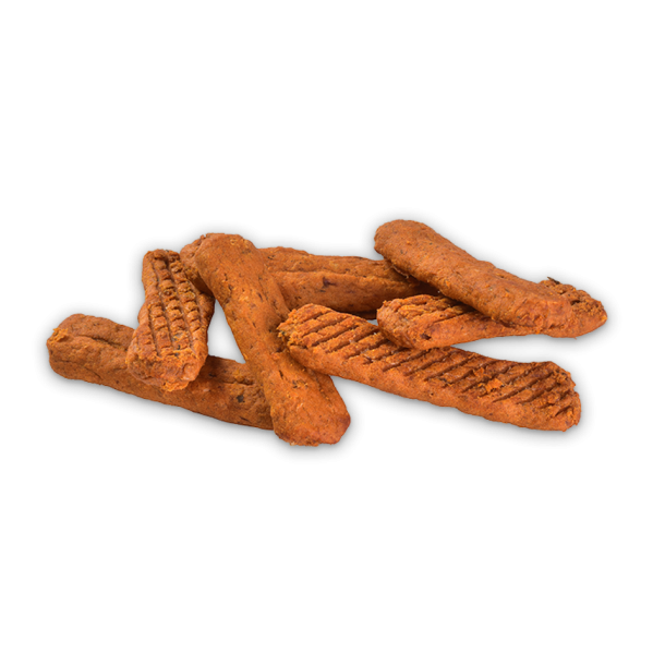 Brit Meaty Jerky Proteinbar, Laks &amp; Grnlbede Muslinger - 80 g