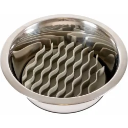 Ozami - Slow Feeder Bowl Insert Grey Wave