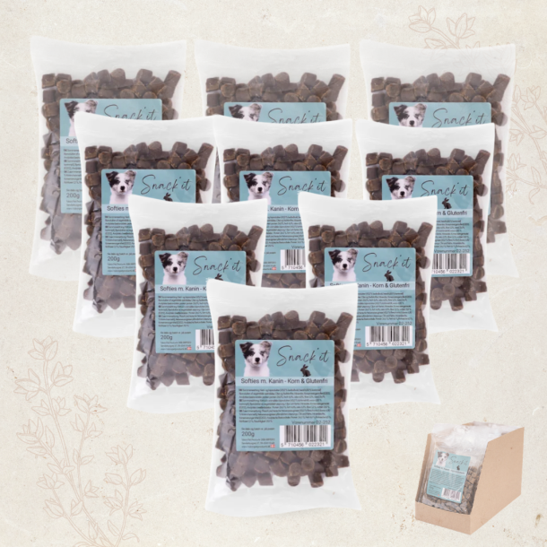 Favoritpakke - Softies Godbidder, Kanin - 8 x 200 gram