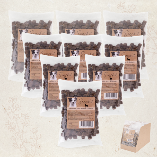 Favoritpakke - Softies Godbidder, Vildt - 8 x 200 gram