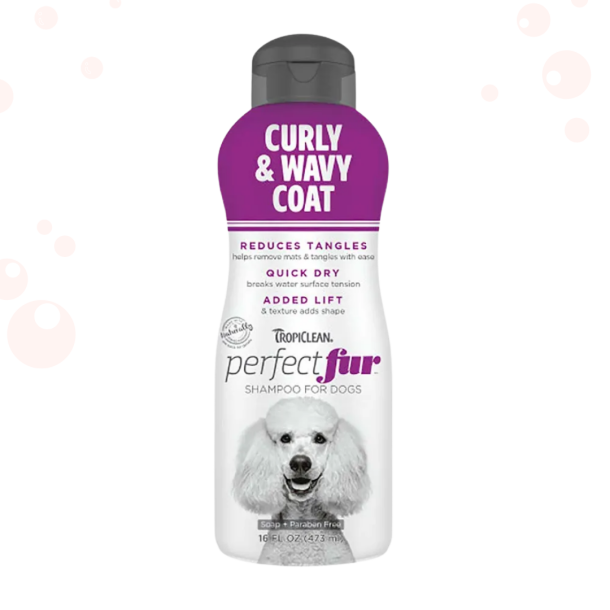 Tropiclean - Perfect Fur - kr�llet og b�lget pels shampoo, 473ml