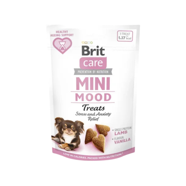 Brit - Mini Lam, gr�skar &amp; hamp treats, 50g