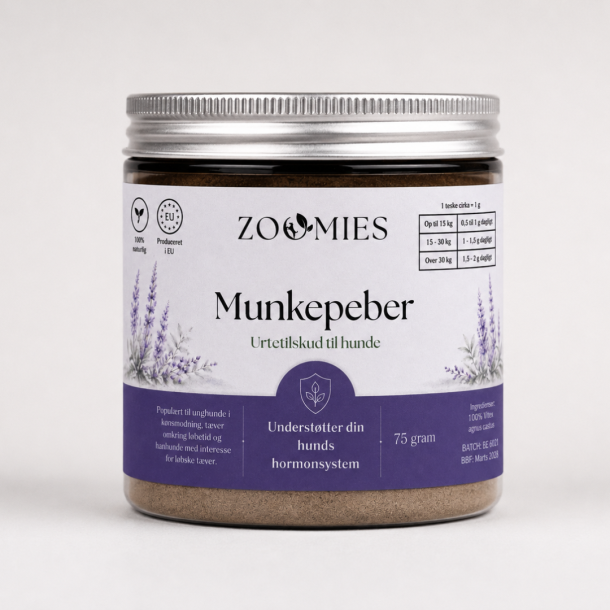 Zoomies - Munkepeber pulver - hormonsystemet, 75G 