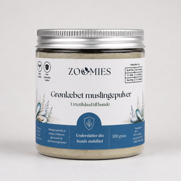 Zoomies - Gr�nl�bet muslingepulver - Mobilitet, 100G