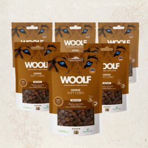 Favoritpakke - Woolf Soft Cubes Hest, 6 x 100g
