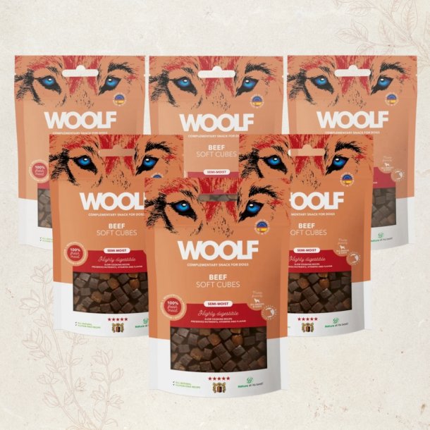 Favoritpakke - Woolf Soft Cubes Oksek�d, 6 x 100g