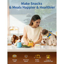 Chewise 2-i-1 Mltidsbowl &amp; Slikkemtte - Gul