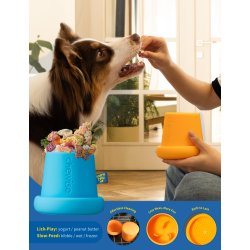 Chewise 2-i-1 Mltidsbowl &amp; Slikkemtte - Gul