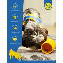 Chewise 2-i-1 Mltidsbowl &amp; Slikkemtte - Gul