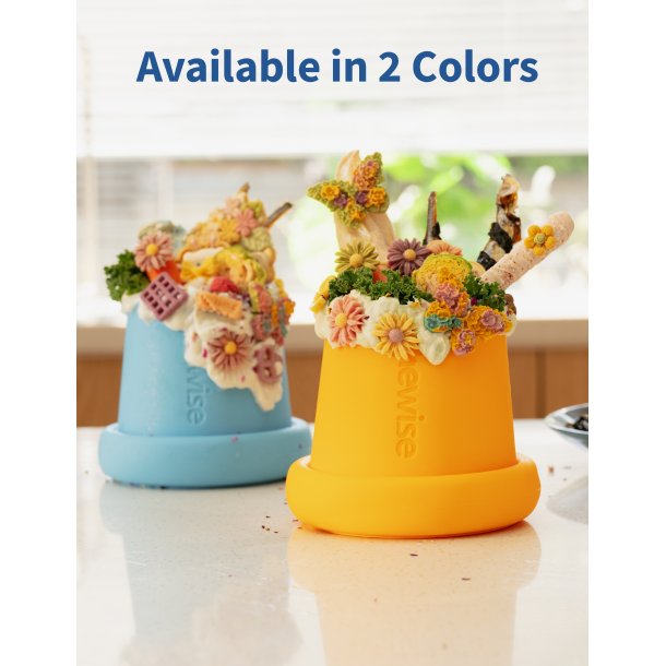 Chewise 2-i-1 Mltidsbowl &amp; Slikkemtte - Gul