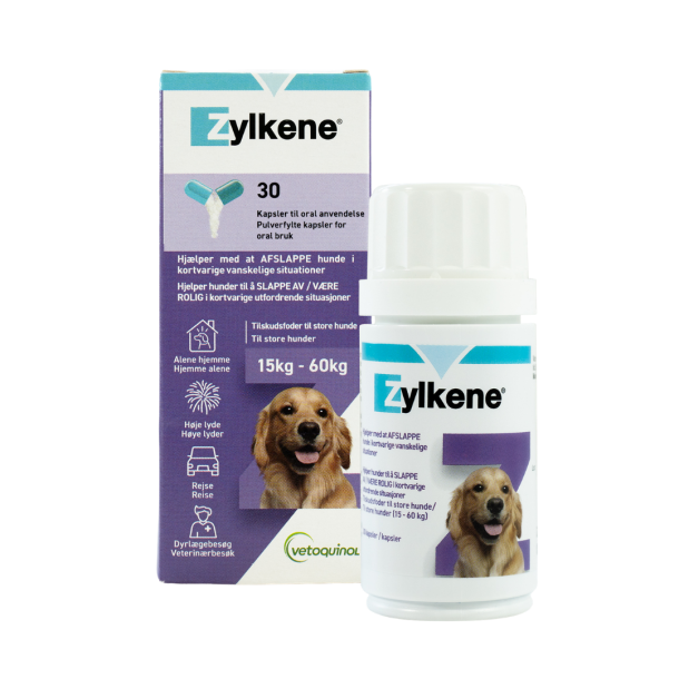 Zylk�ne - beroligende til hunde mellem 15-60 kg, 30 stk.