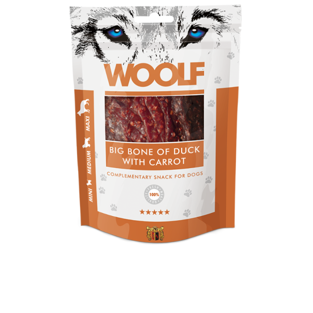 Woolf Store Andeben Med Gulerod, 100g