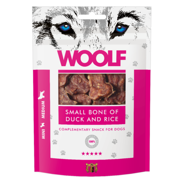 Woolf Small Bone of Duck and Rice, 100g