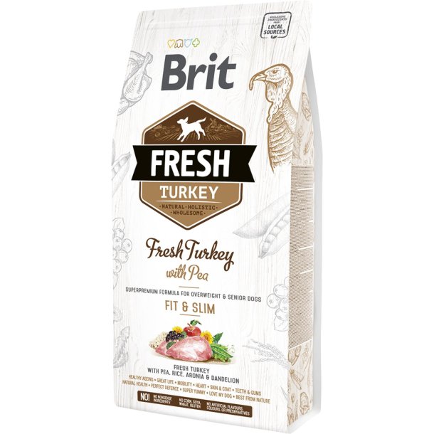 Brit Fresh Adult Fit &amp; Slim Trfoder, Kalkun &amp; rter
