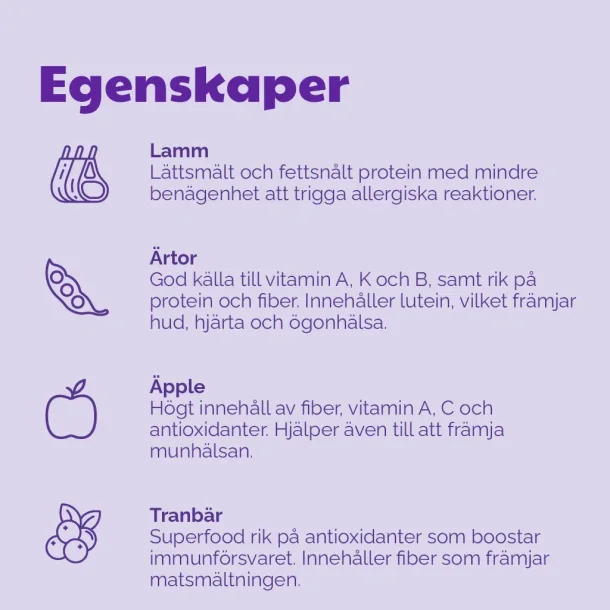 Buddy Crunchy Snack Fritgende Lam &amp; Tranebr 150g