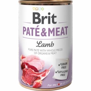Brit Paté & Meat Vdfoder, Lam - 400 g 