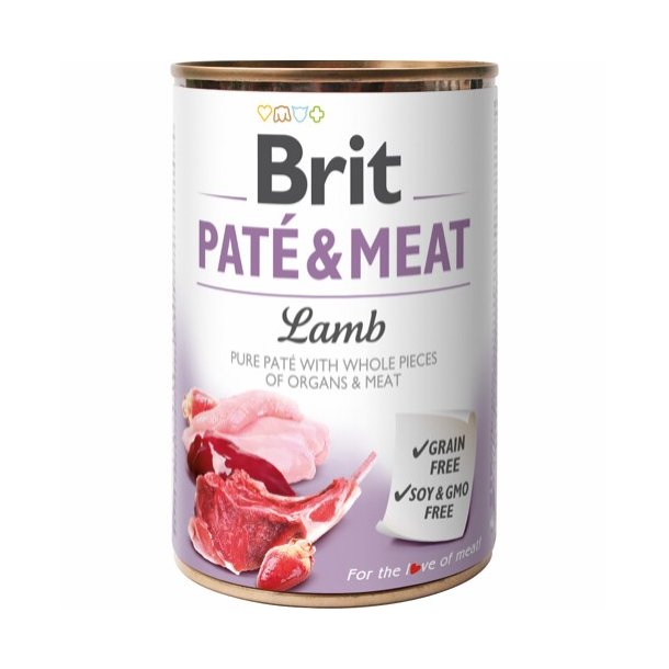 Brit Pat &amp; Meat Vdfoder, Lam - 400 g 