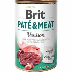 Brit Pat&eacute; &amp; Meat Vdfoder, Vildt - 400 g 