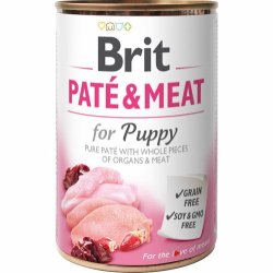 Brit Pat&eacute; &amp; Meat Vdfoder Til Hvalpe - 400 g 
