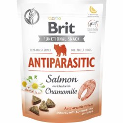 Favoritpakke - Brit Care Functional Antiparasitic, Laks &amp; Kamille - 10 X 150 g