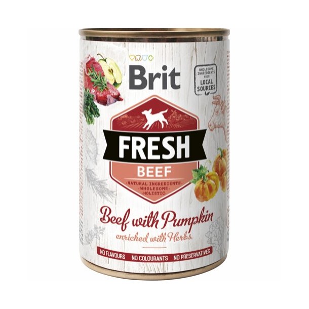 Brit Fresh Vdfoder, Okse &amp; Grskar - 400 g