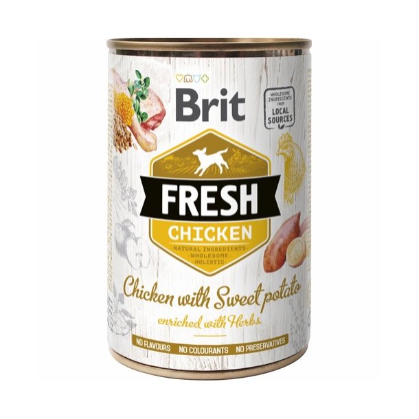 Brit Fresh Vdfoder, Kylling &amp; Sd Kartoffel - 400 g
