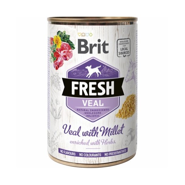 Brit Fresh Vdfoder, Kalv &amp; Hirse - 400 g