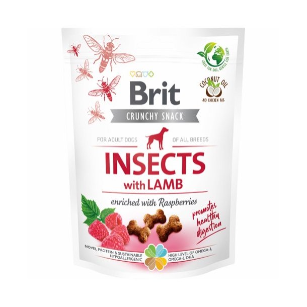 Brit Care Crunchy Cracker, Insekter, Lam &amp; Hindbr - 200 g