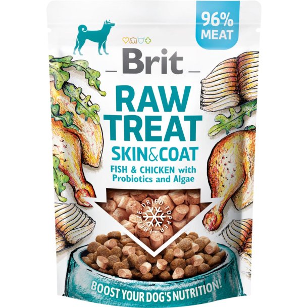 Brit Raw Treat Skin &amp; Coat, Freeze-Dried Treat &amp; Topper - 40 g