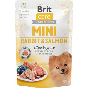 Brit Care Mini Vdfoder, Kanin & Laks I Sovs - 85 g