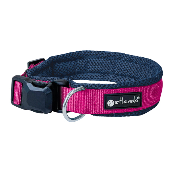 Petlando Magnetech Mesh Halsbnd - Fuchsia/navy