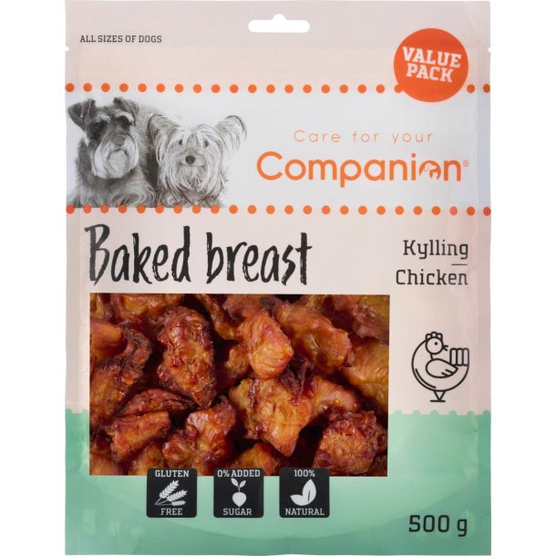 Companion baked chicken breast, XXL Value pack - 500g 