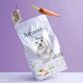 Amanova - White Hair Special, kornfrit voksen hundefoder til sm� hunde