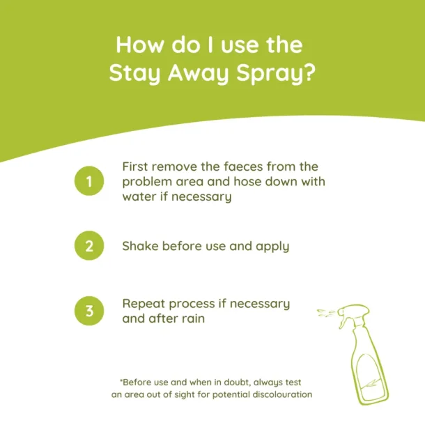 Greenfields - Stay Away Spray 400ml - Forhindrer hunde i at besrge de forkerte steder
