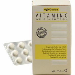 Diafarm C-Vitamin tabl. 90 stk t/hund og t/kat