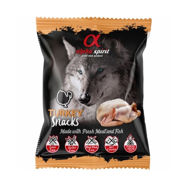 Alpha Spirit Bld Snack Godbid - Kalkun, 50 g