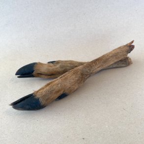 Rdyrunderben m. pels, 25-30cm 