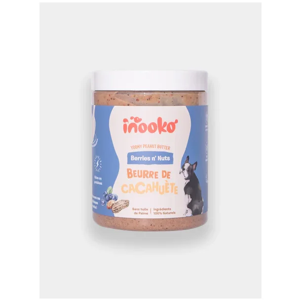 Peanutbutter til hunde m. Bl�b�r &amp; jordb�r - 300 g