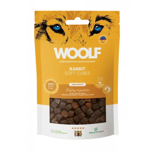 Woolf Soft Cubes med kanin, 100g