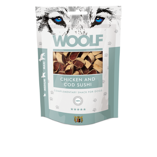 Woolf Sushi Med Kylling Og Torsk, 100g