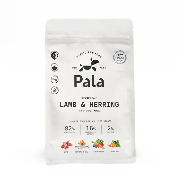 Pala - RAW Premium Fuldfoder - Recipe #7 Lam &amp; Sild